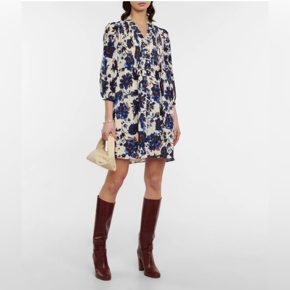Diane Von Furstenberg Dresses & Skirts - Diane von Furstenberg Layla Floral Clip Dot Shirt Dress